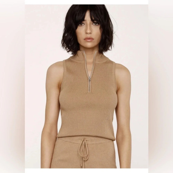 Heartloom The Beatrix Top Ribbed Knit Sleeveless  Top - Picture 2 of 8